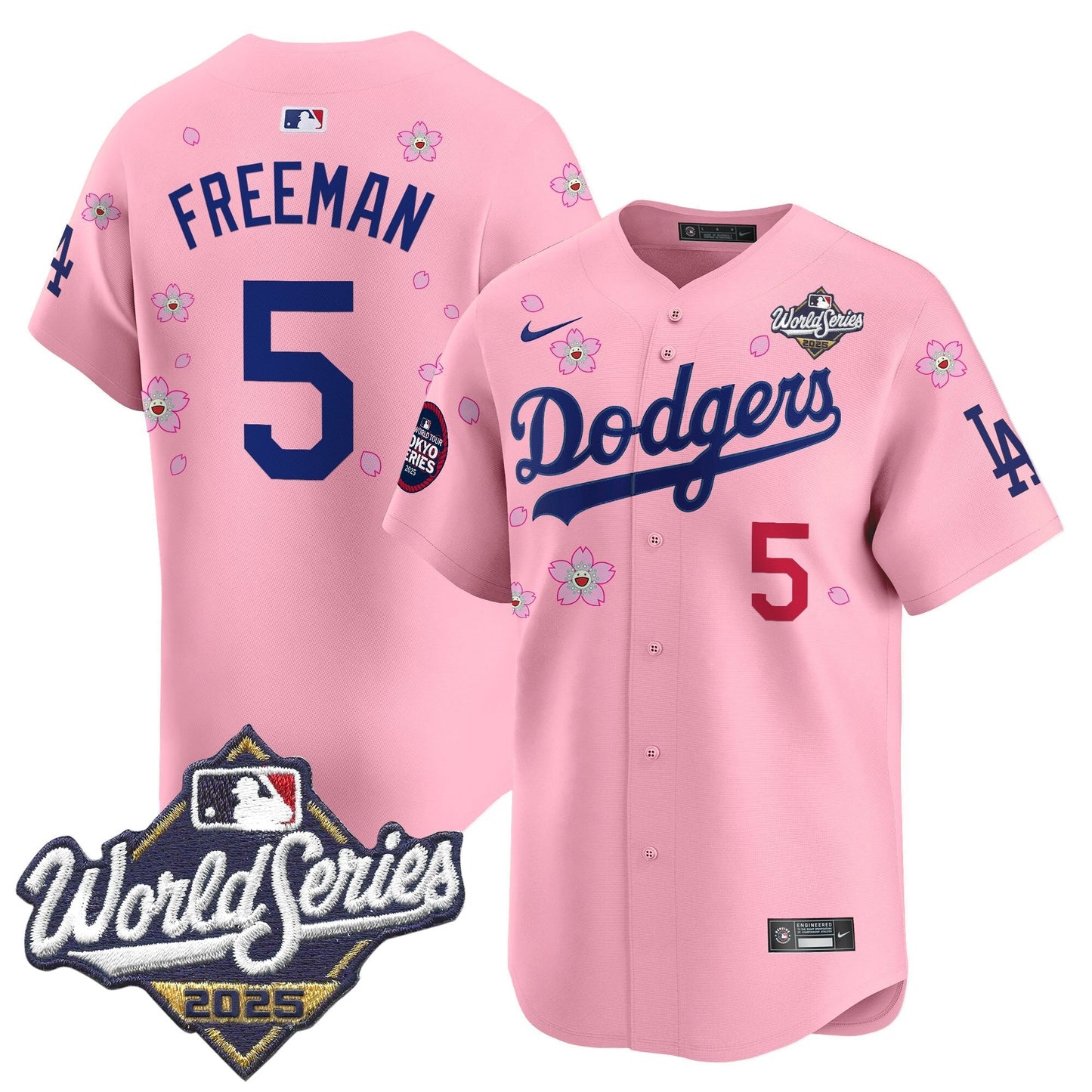 LAD 2025 World Series x Tokyo Series Vapor Premier Limited Jersey V2 - All Stitched