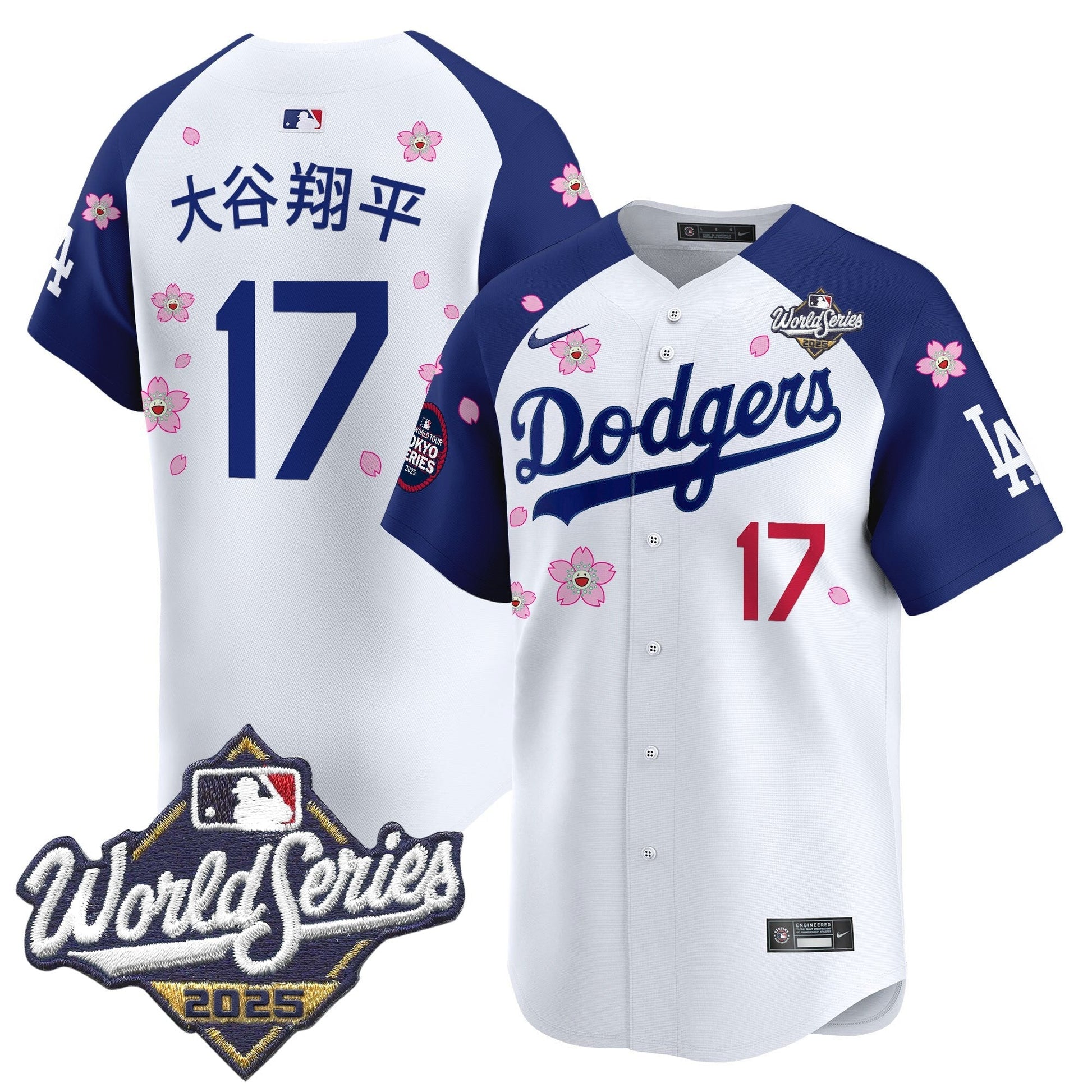 LAD 2025 World Series x Tokyo Series Vapor Premier Limited Jersey V2 - All Stitched