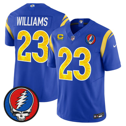 Men's Los Angeles Rams x Grateful Dead Vapor Limited Jersey - All Stitched
