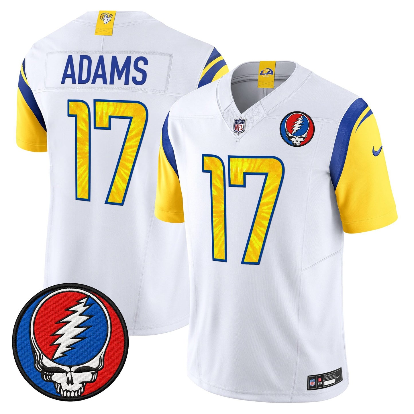 Men's Los Angeles Rams x Grateful Dead Vapor Limited Jersey - All Stitched
