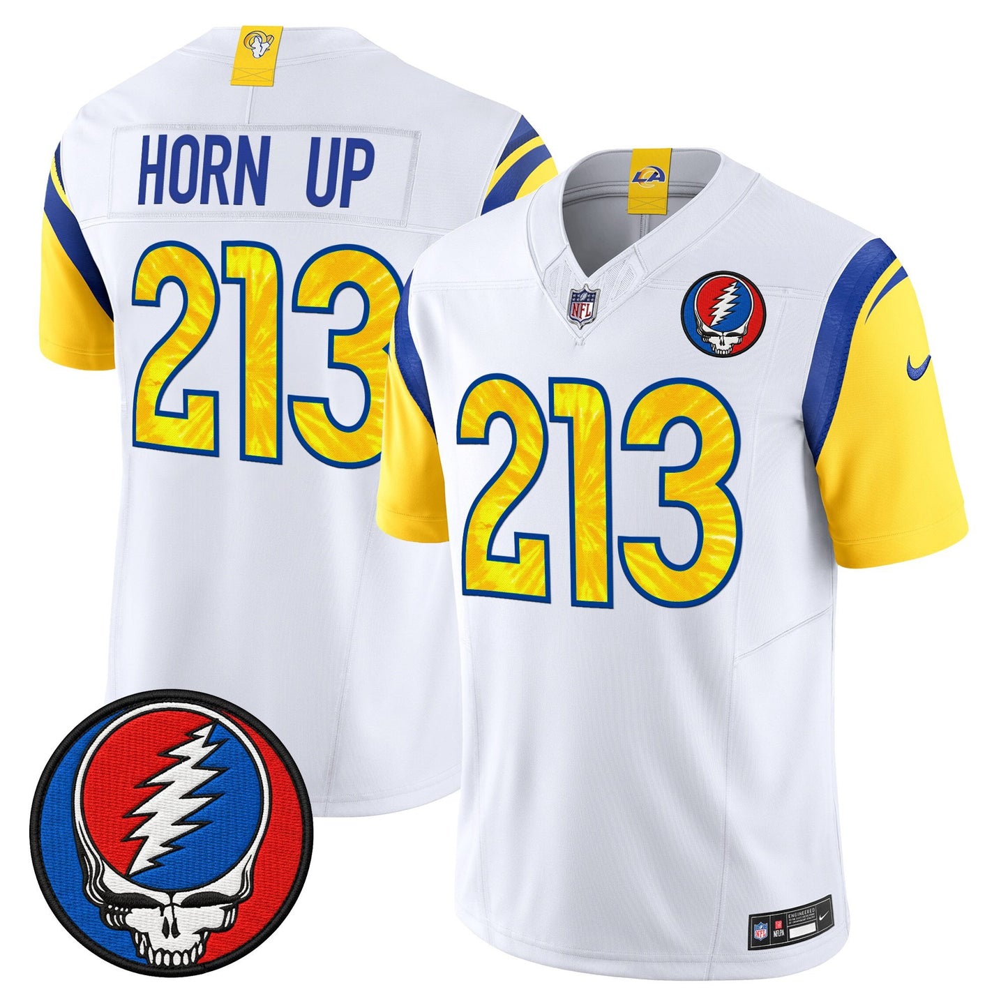 Men's Los Angeles Rams x Grateful Dead Vapor Limited Jersey - All Stitched