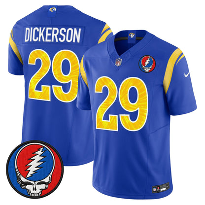 Men's Los Angeles Rams x Grateful Dead Vapor Limited Jersey - All Stitched