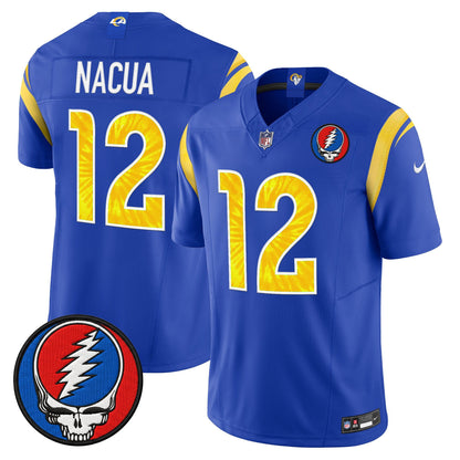 Men's Los Angeles Rams x Grateful Dead Vapor Limited Jersey - All Stitched