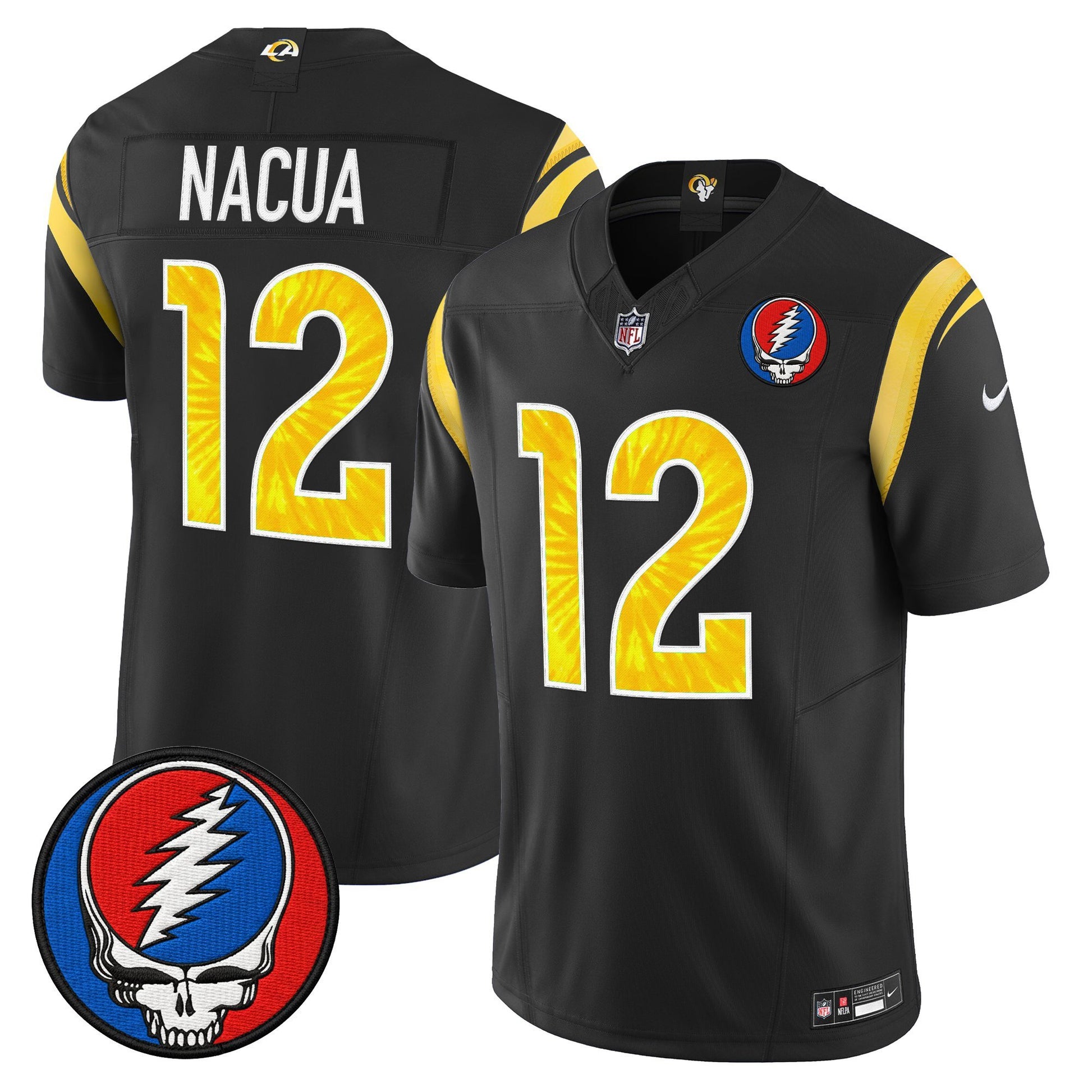 Men's Los Angeles Rams x Grateful Dead Vapor Limited Jersey - All Stitched