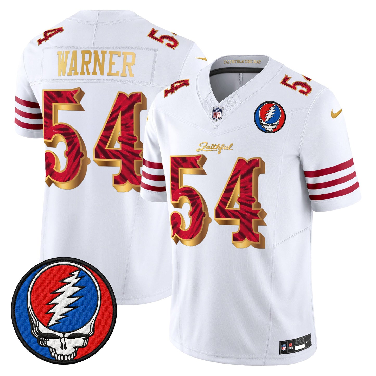 Men's San Francisco 49ers x Grateful Dead Rivalries Vapor Limited Jersey - Rivalries Edition - All Stitched