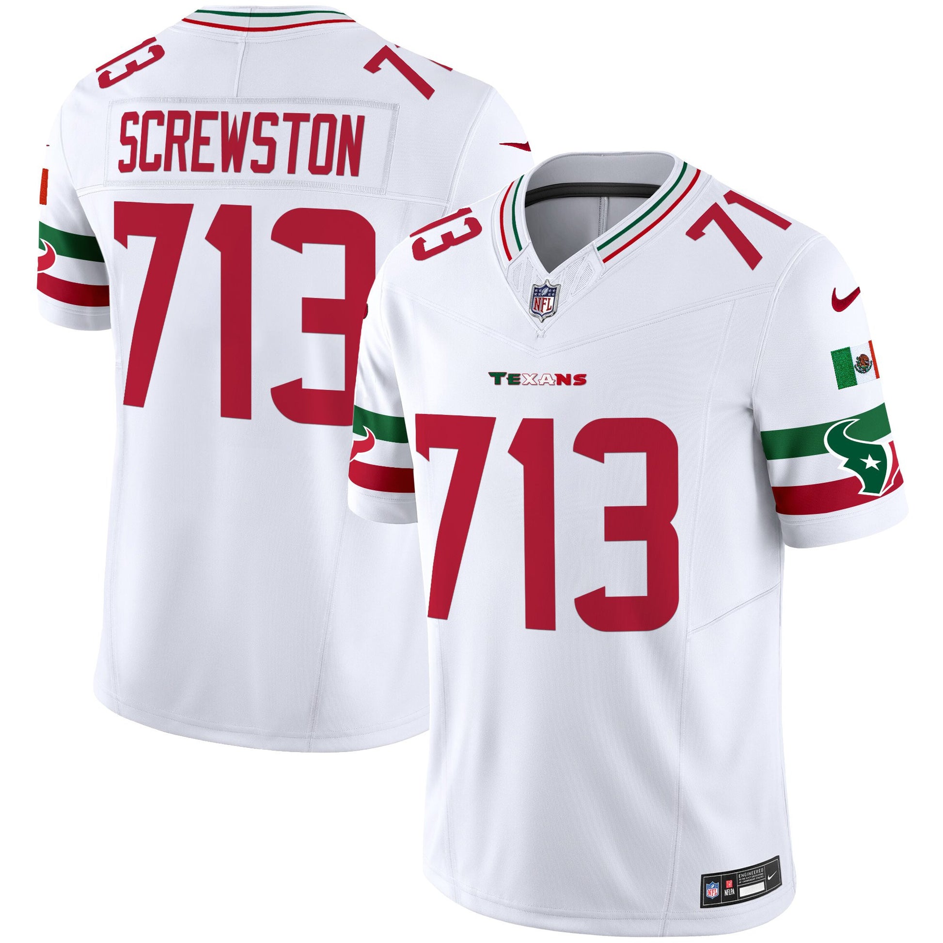 Men's Houston Texans Mexico Vapor Limited Jersey - All Stitched