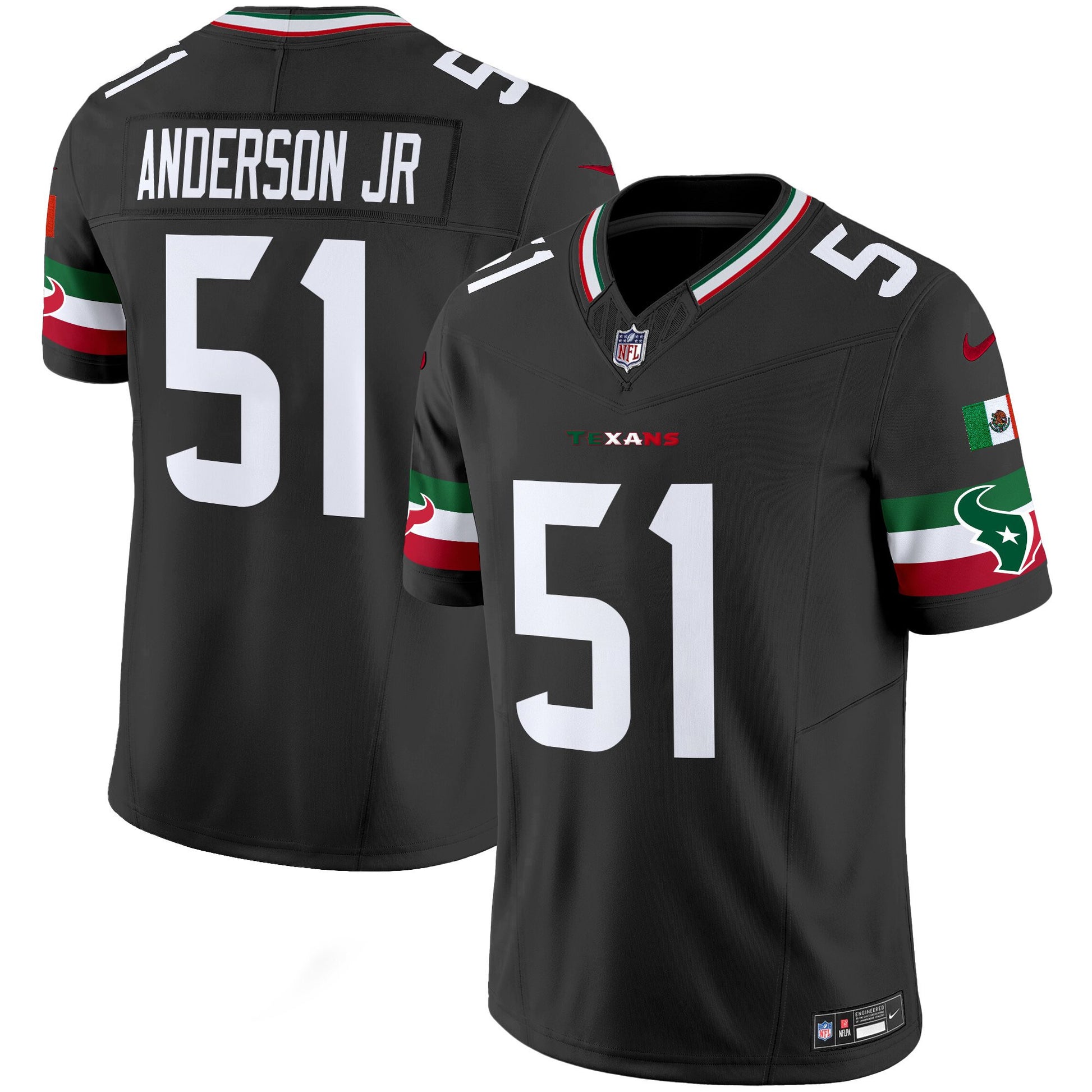 Men's Houston Texans Mexico Vapor Limited Jersey - All Stitched