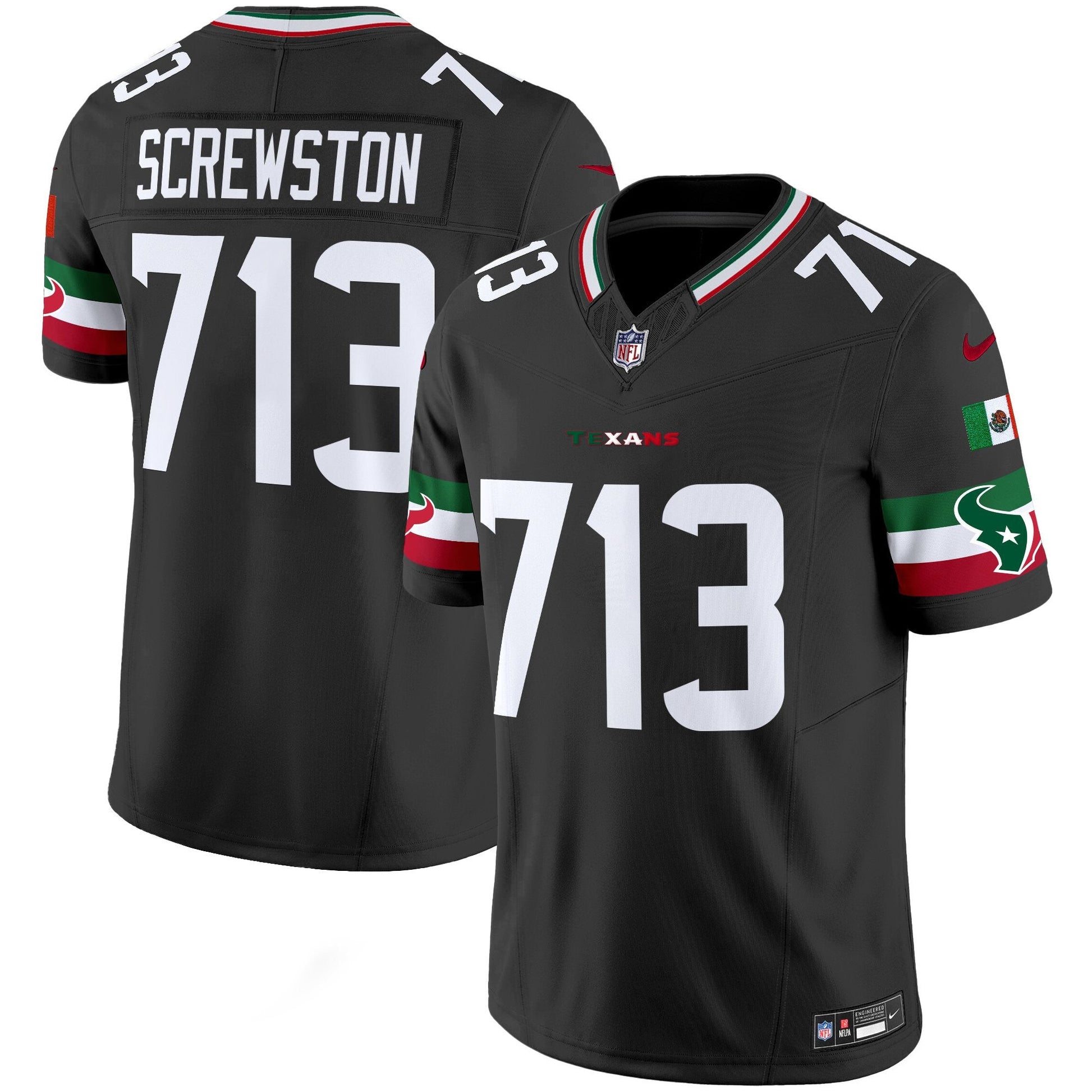 Men's Houston Texans Mexico Vapor Limited Jersey - All Stitched