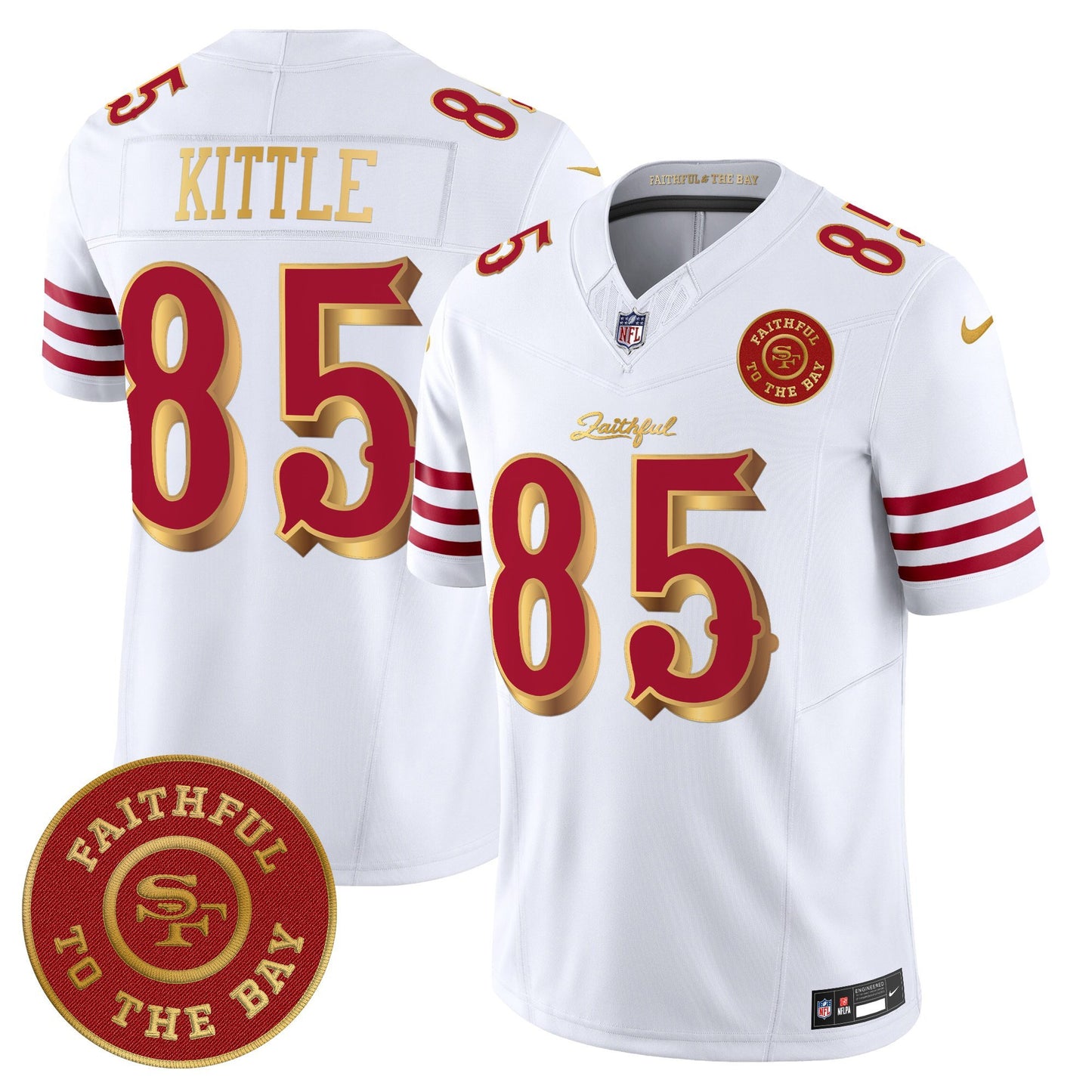 Men's 49ers “Rivalries” Vapor Limited Jersey - Faithful To The Bay Patch - All Stitched