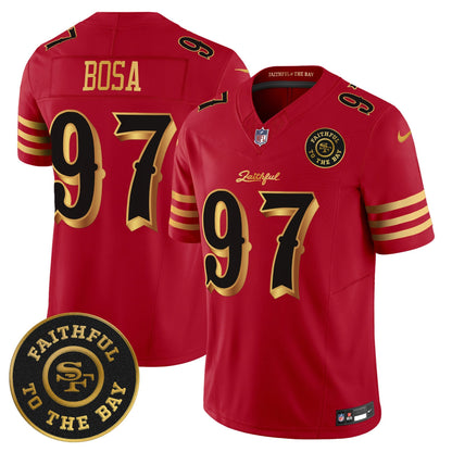 Men's 49ers “Rivalries” Vapor Limited Jersey - Faithful To The Bay Patch - All Stitched