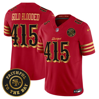 Men's 49ers “Rivalries” Vapor Limited Jersey - Faithful To The Bay Patch - All Stitched