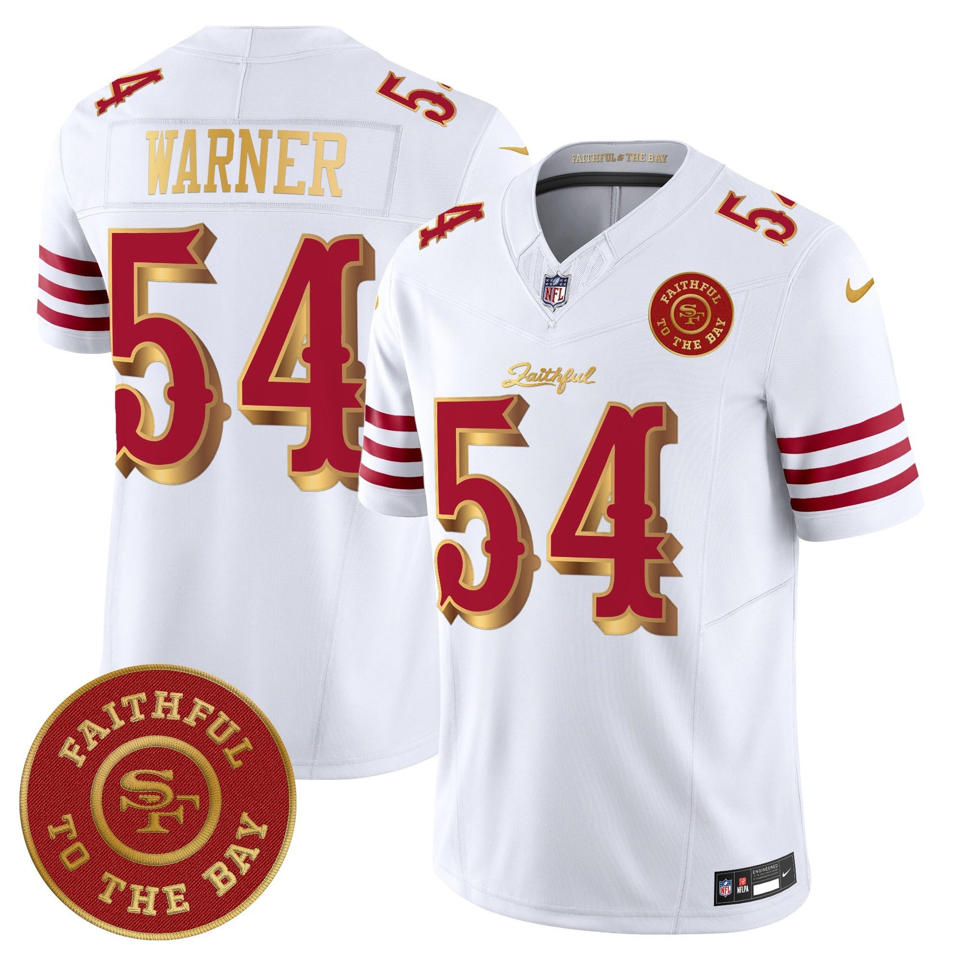 Men's 49ers “Rivalries” Vapor Limited Jersey - Faithful To The Bay Patch - All Stitched