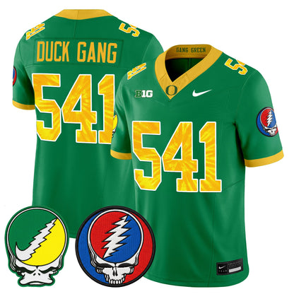 Men's Oregon Ducks 2025 'Grateful Ducks x Grateful Dead' Vapor Limited Jersey - All Stitched