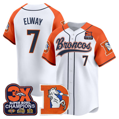 Men's Denver Broncos Throwback Vapor Baseball Jersey - All Stitched