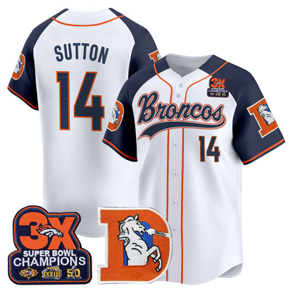 Men's Denver Broncos Throwback Vapor Baseball Jersey - All Stitched