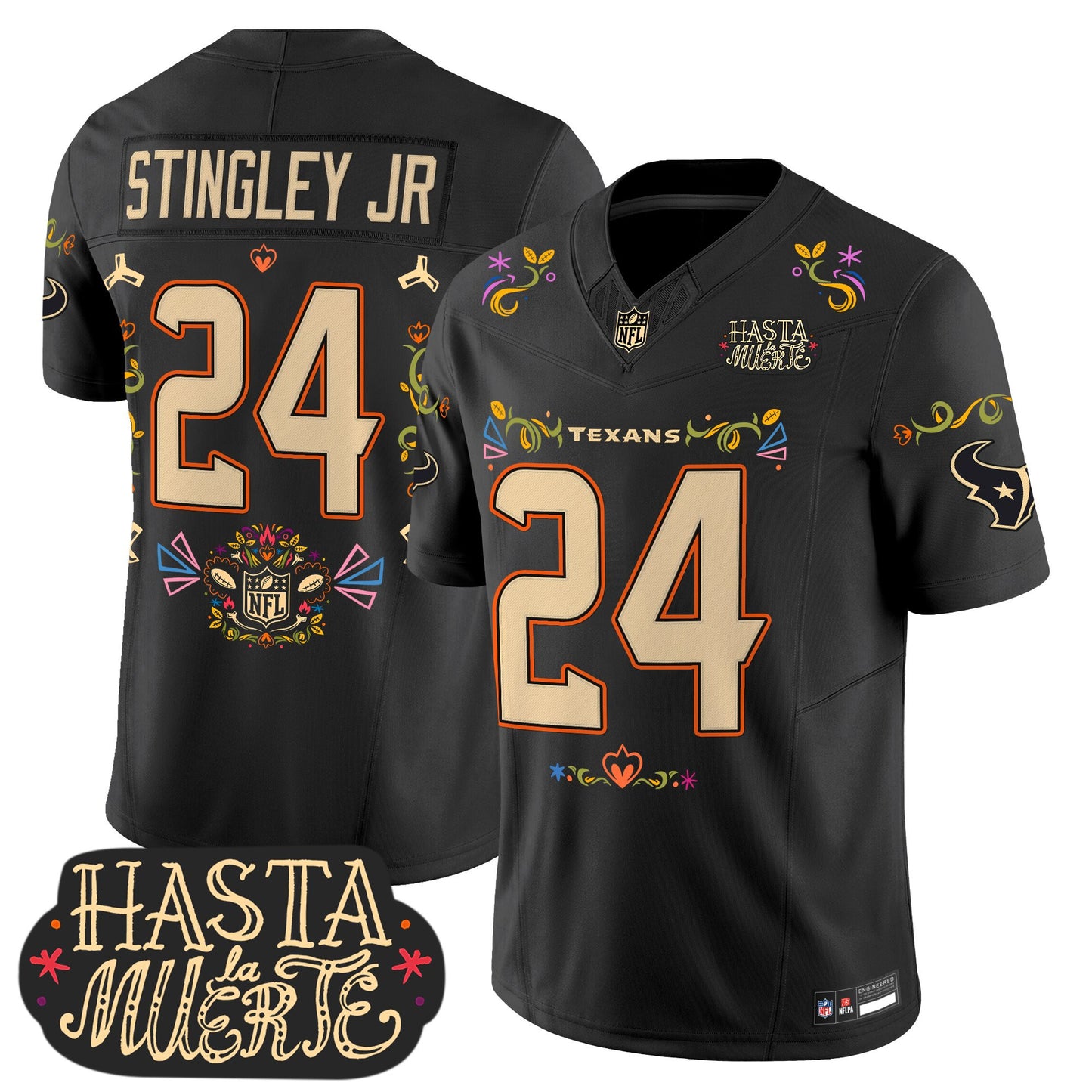 Houston Texans Mexico 'Hasta la Muerte Edition' Vapor Limited Jersey - All Printed