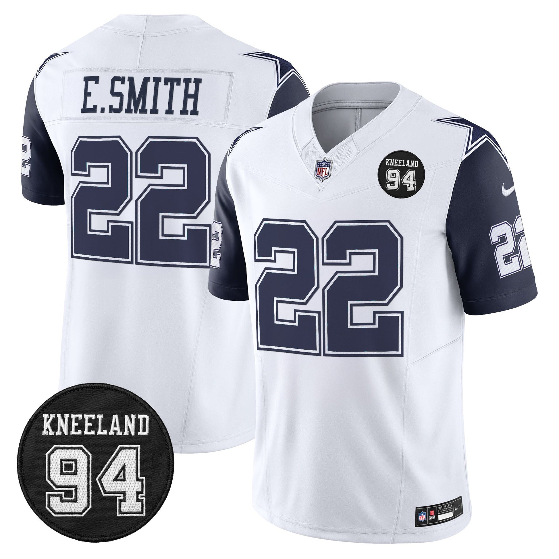 Men's Dallas Cowboys #94 Marshawn Kneeland Memorial Patch Vapor Limited Jersey - All Stitched