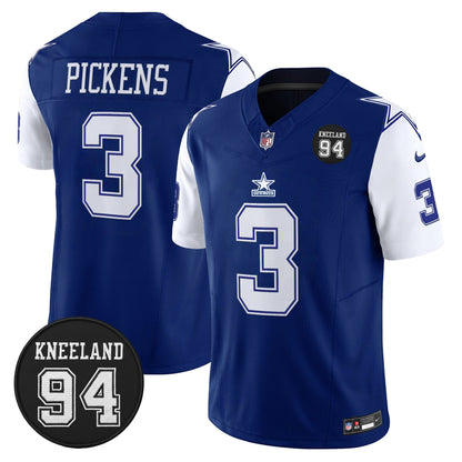 Men's Dallas Cowboys #94 Marshawn Kneeland Memorial Patch Vapor Limited Jersey - All Stitched
