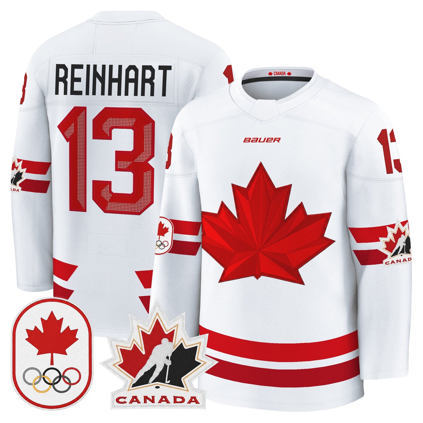 Men's 2026 Canada Olympic Premium Hockey Jersey - All Stitched