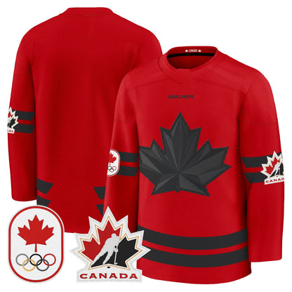 Men's 2026 Canada Olympic Premium Hockey Jersey - All Stitched