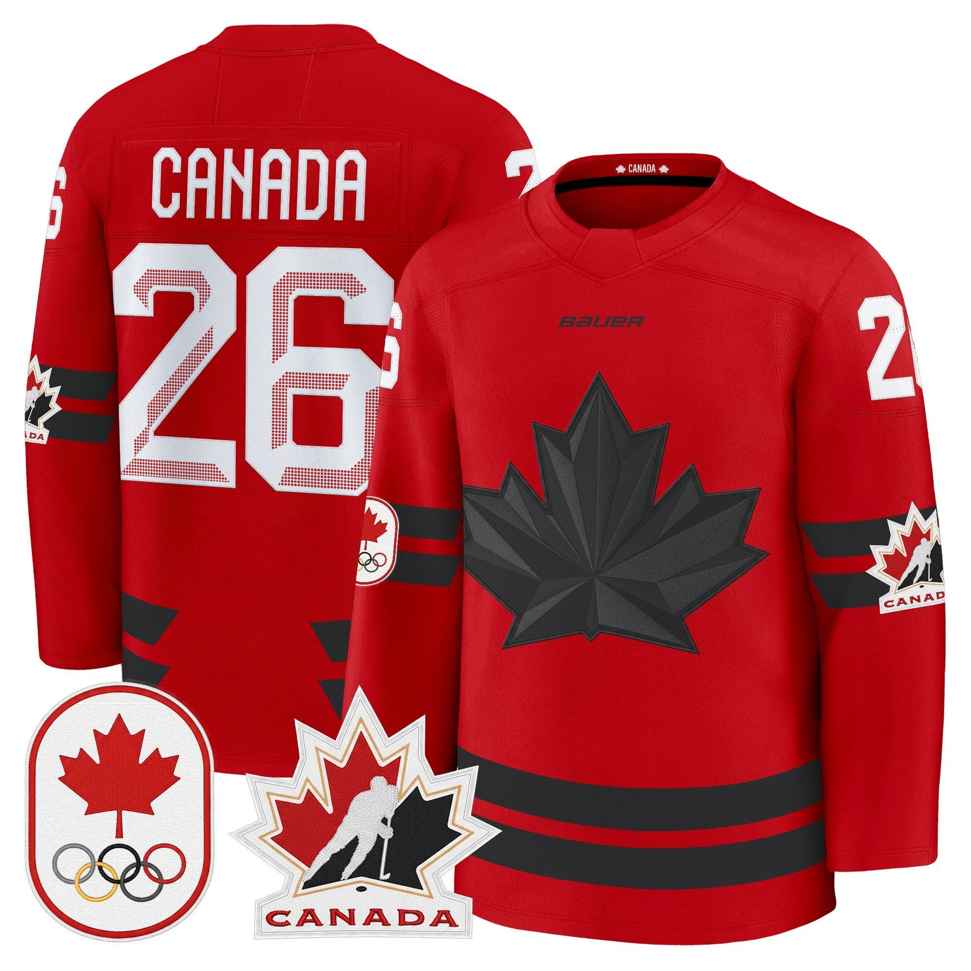 Men's 2026 Canada Olympic Premium Hockey Jersey - All Stitched