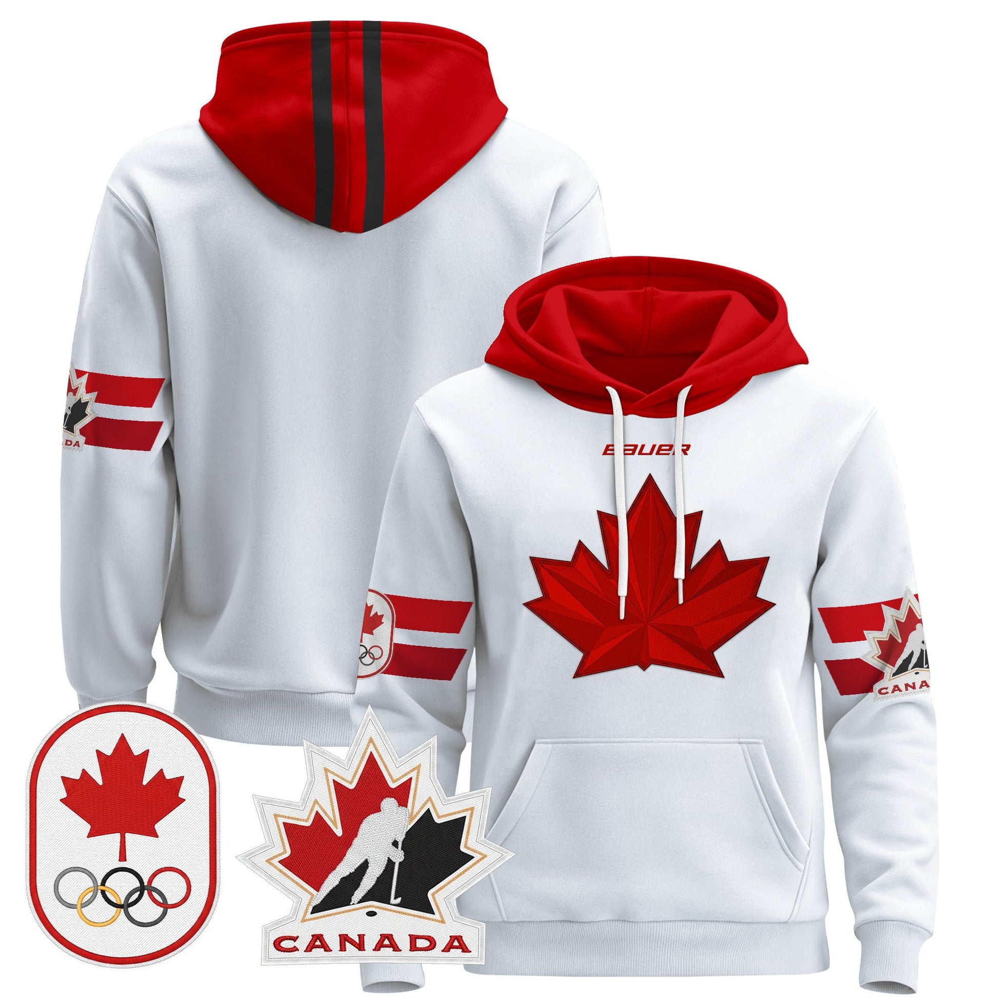 Men's 2026 Canada Olympic Pullover Hoodie - All Stitched