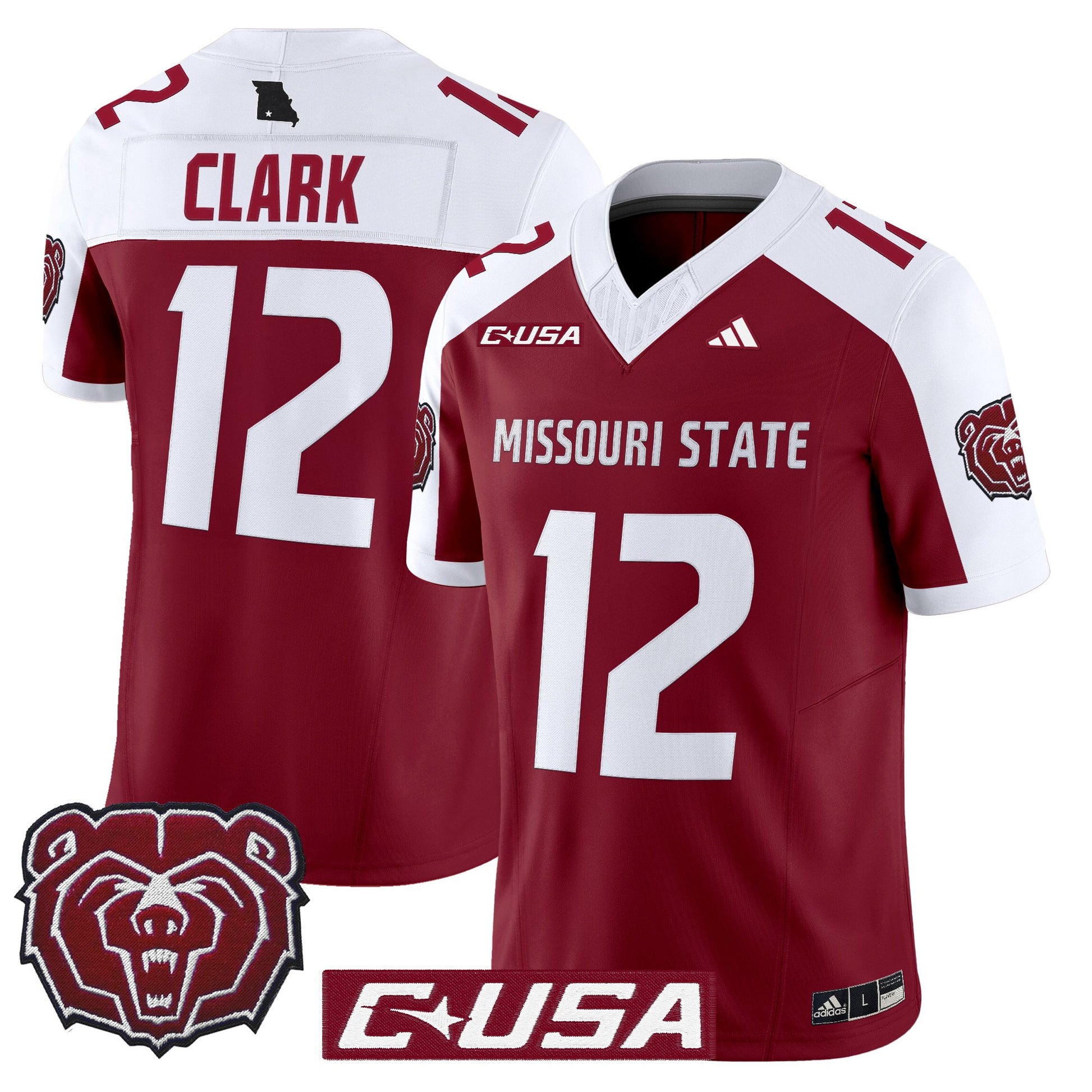 Men's Missouri State Bears 2025 Vapor Limited Jersey - All Stitched