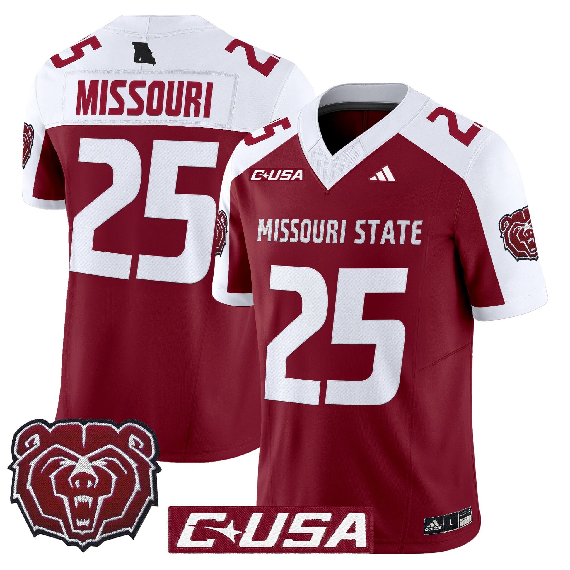 Men's Missouri State Bears 2025 Vapor Limited Jersey - All Stitched