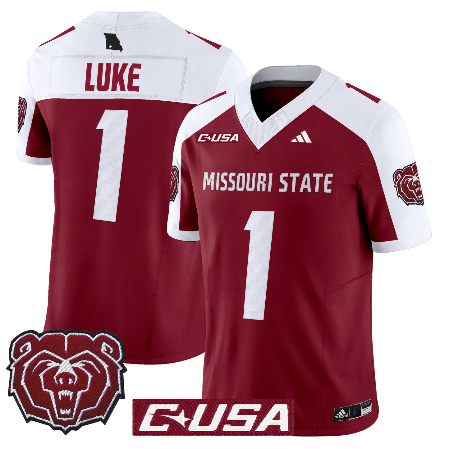 Men's Missouri State Bears 2025 Vapor Limited Jersey - All Stitched