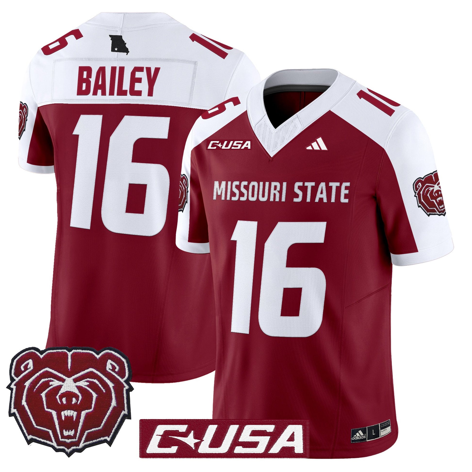 Men's Missouri State Bears 2025 Vapor Limited Jersey - All Stitched