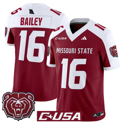 Men's Missouri State Bears 2025 Vapor Limited Jersey - All Stitched
