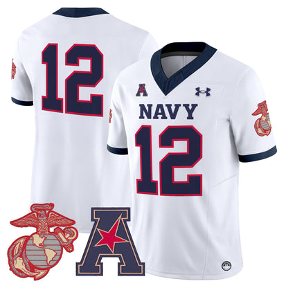Men's Navy Midshipmen Vapor USMC Premier Jersey - All Stitched