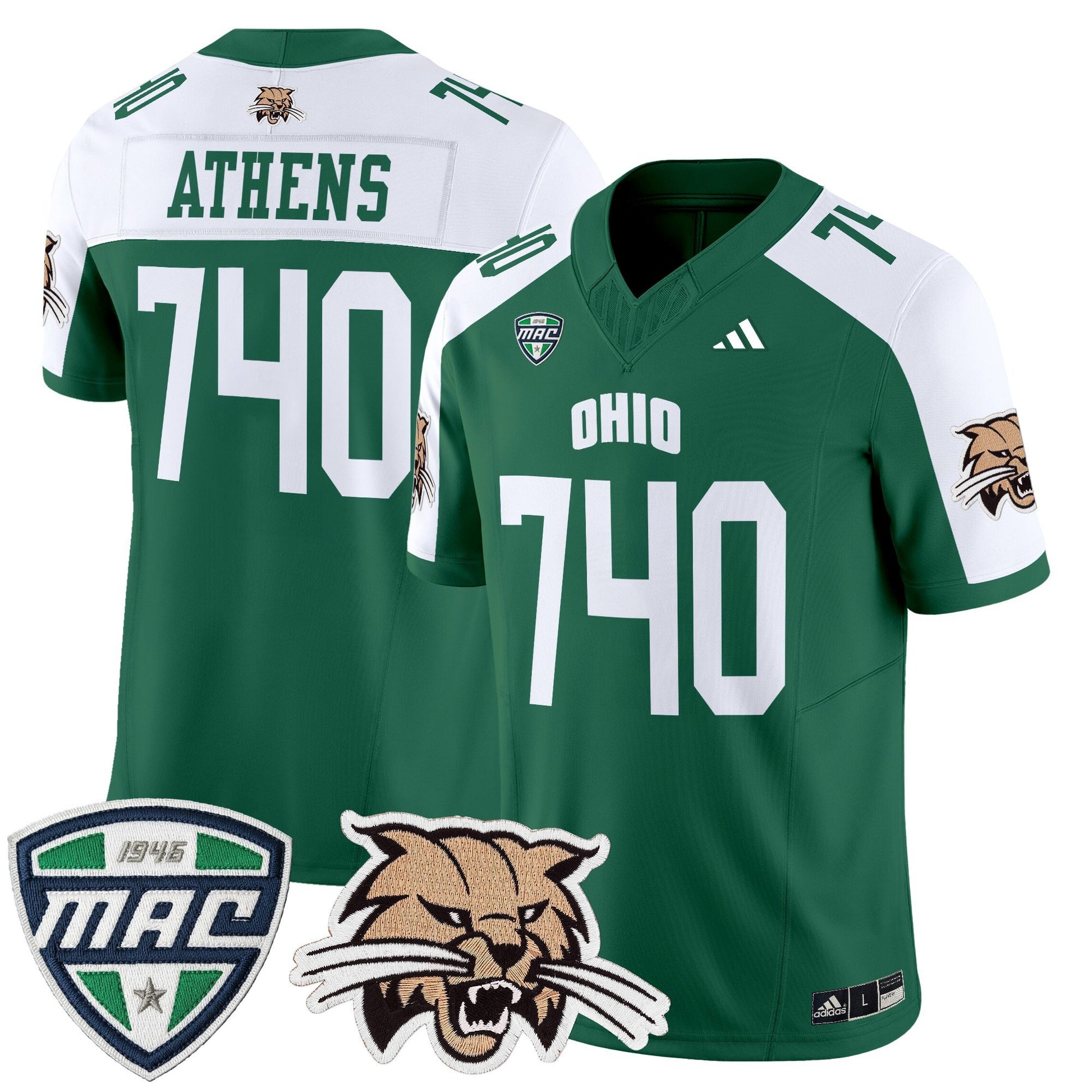 Men's Ohio Bobcats 2025 Vapor Limited Jersey - All Stitched