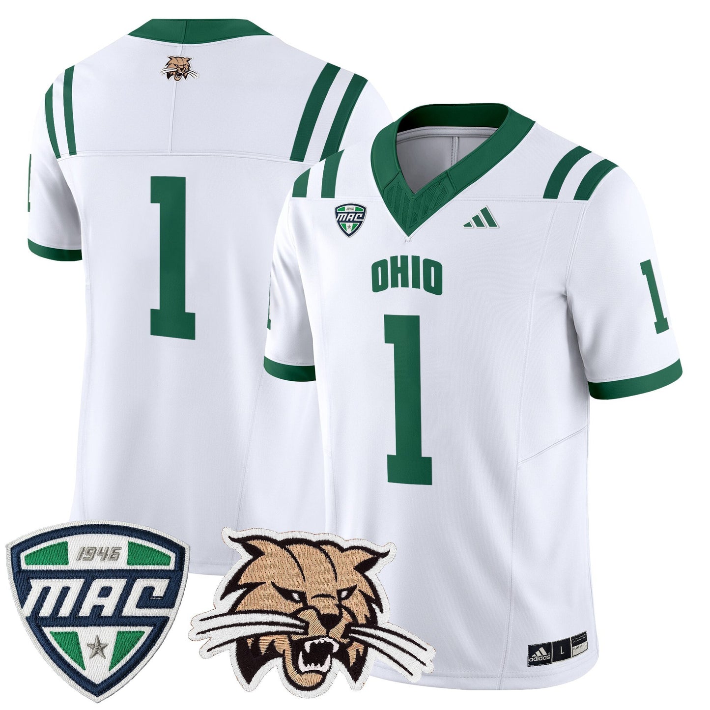 Men's Ohio Bobcats 2025 Vapor Limited Jersey - All Stitched