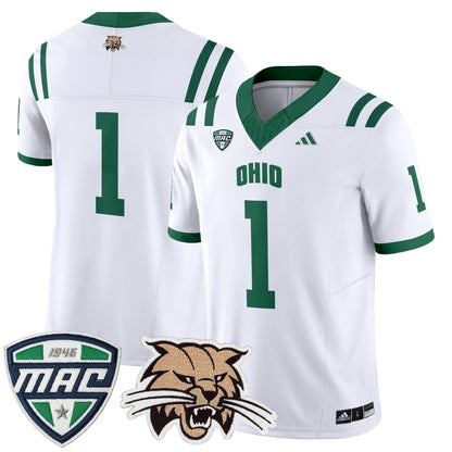 Men's Ohio Bobcats 2025 Vapor Limited Jersey - All Stitched