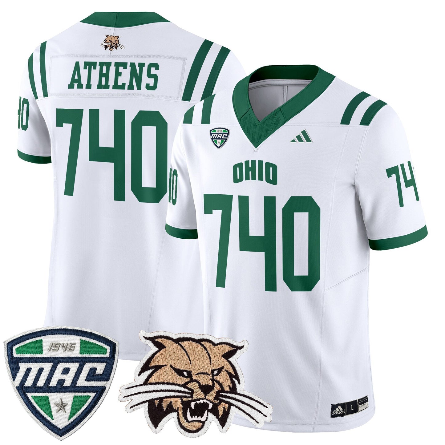 Men's Ohio Bobcats 2025 Vapor Limited Jersey - All Stitched