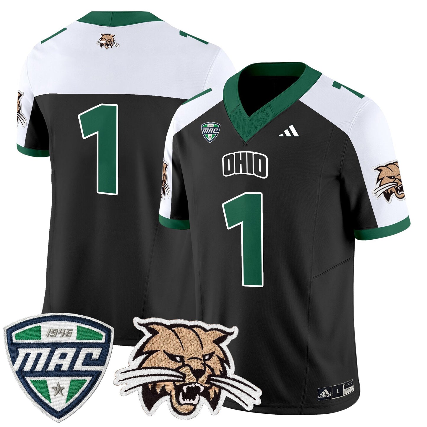 Men's Ohio Bobcats 2025 Vapor Limited Jersey - All Stitched