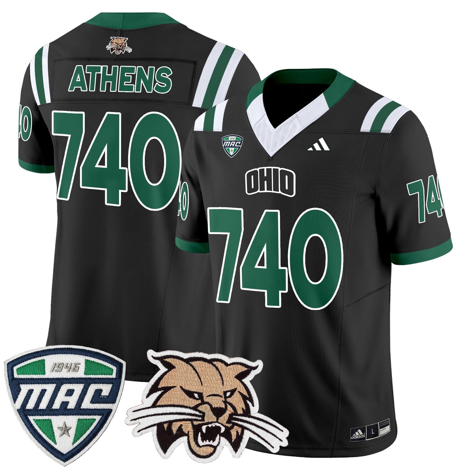 Men's Ohio Bobcats 2025 Vapor Limited Jersey - All Stitched
