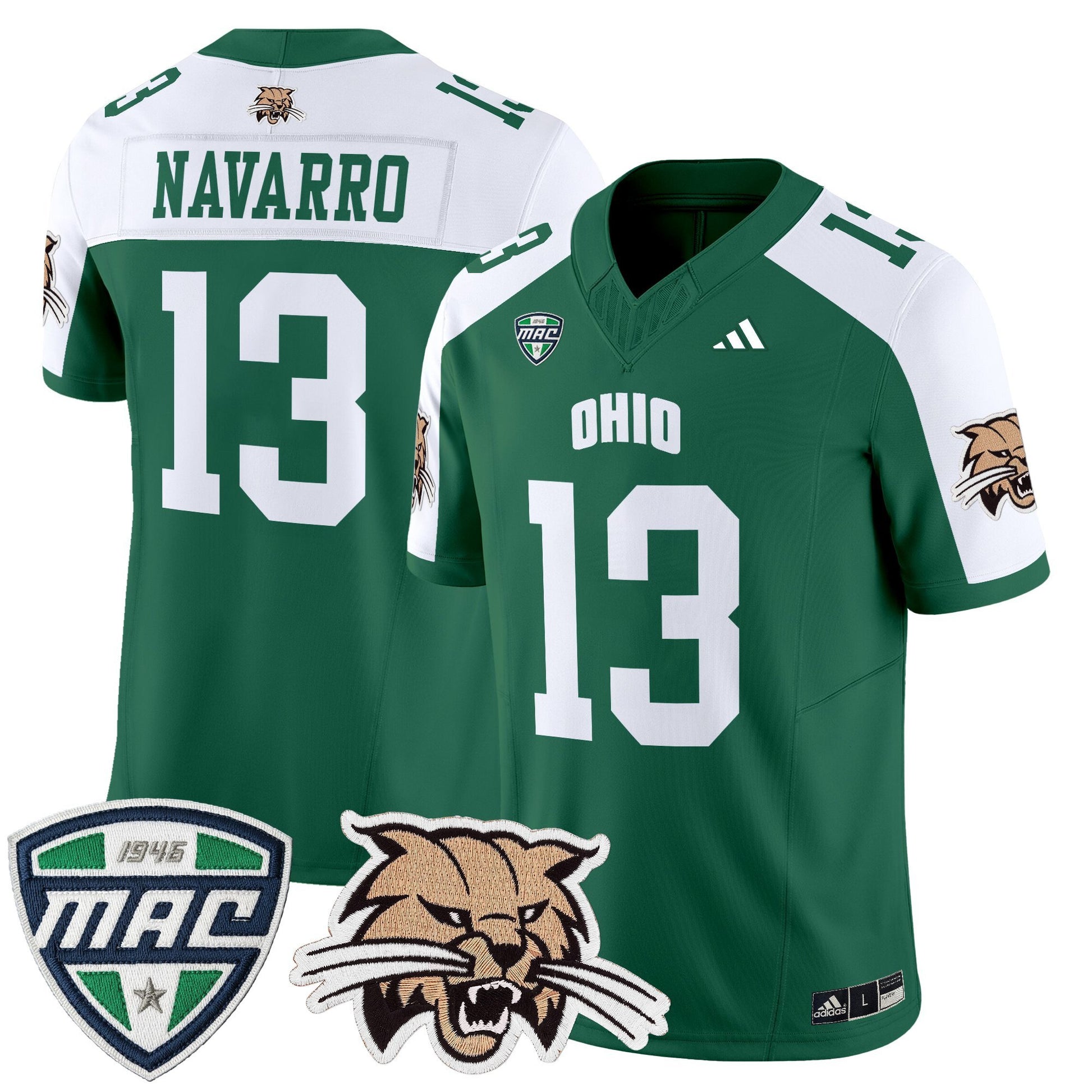 Men's Ohio Bobcats 2025 Vapor Limited Jersey - All Stitched