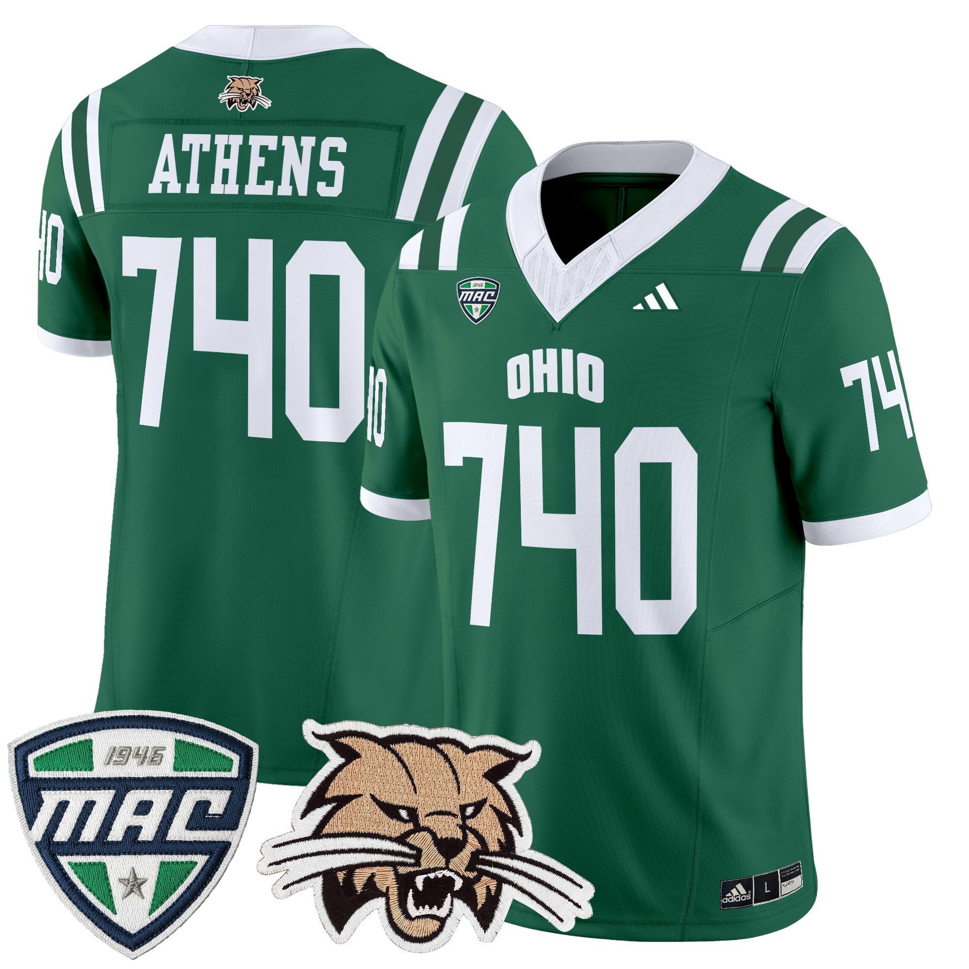 Men's Ohio Bobcats 2025 Vapor Limited Jersey - All Stitched
