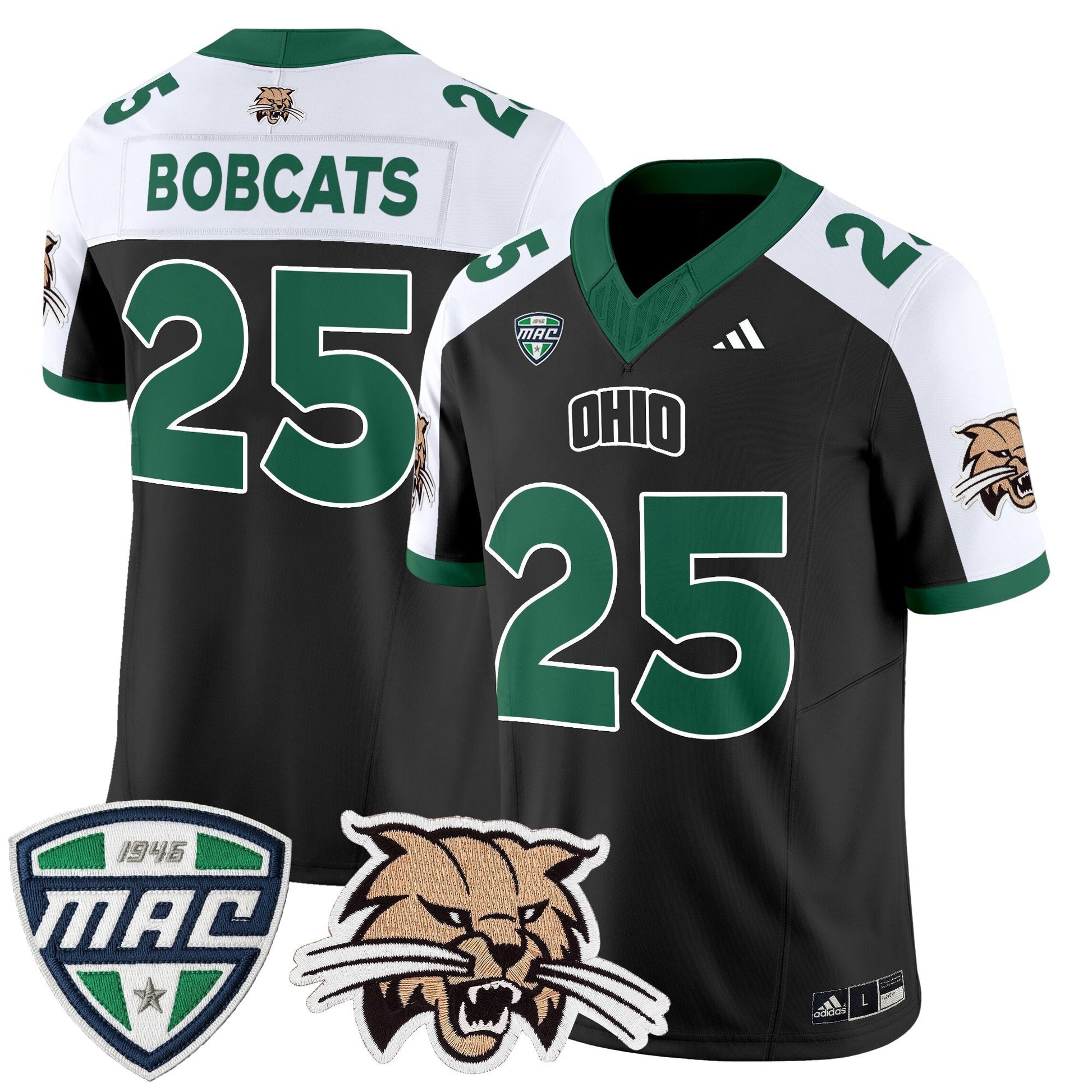 Men's Ohio Bobcats 2025 Vapor Limited Jersey - All Stitched
