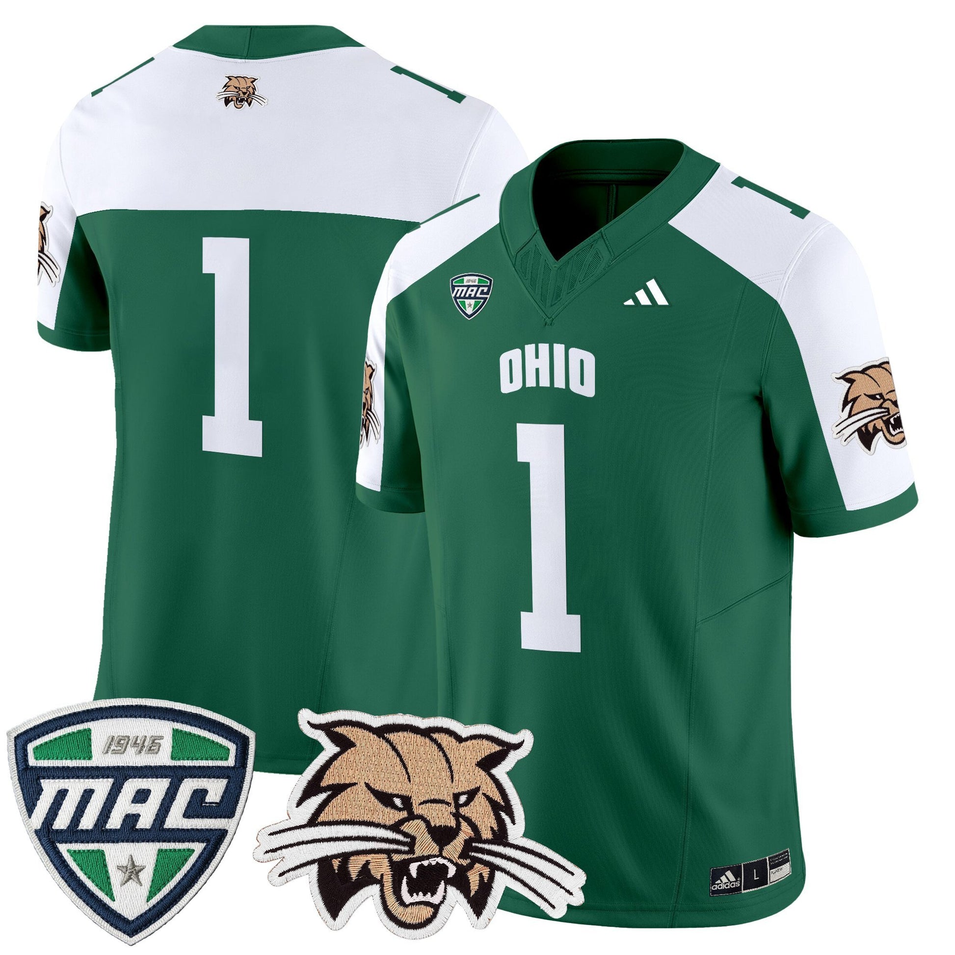 Men's Ohio Bobcats 2025 Vapor Limited Jersey - All Stitched