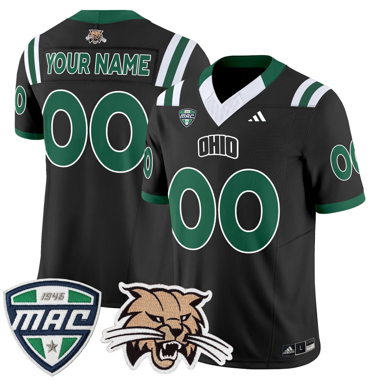 Ohio Bobcats 2025 Vapor Limited Custom Jersey - All Stitched