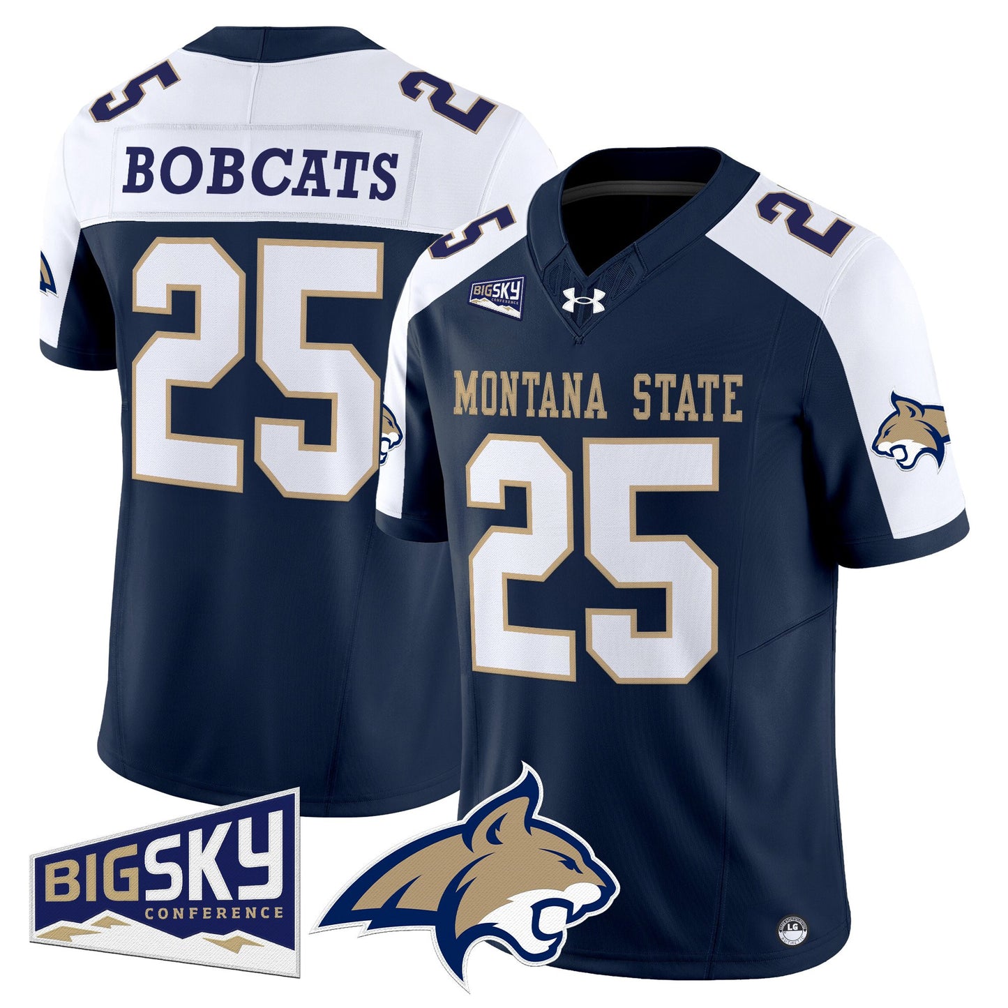 Men's Montana State Bobcats 2025 Vapor Limited Jersey - All Stitched