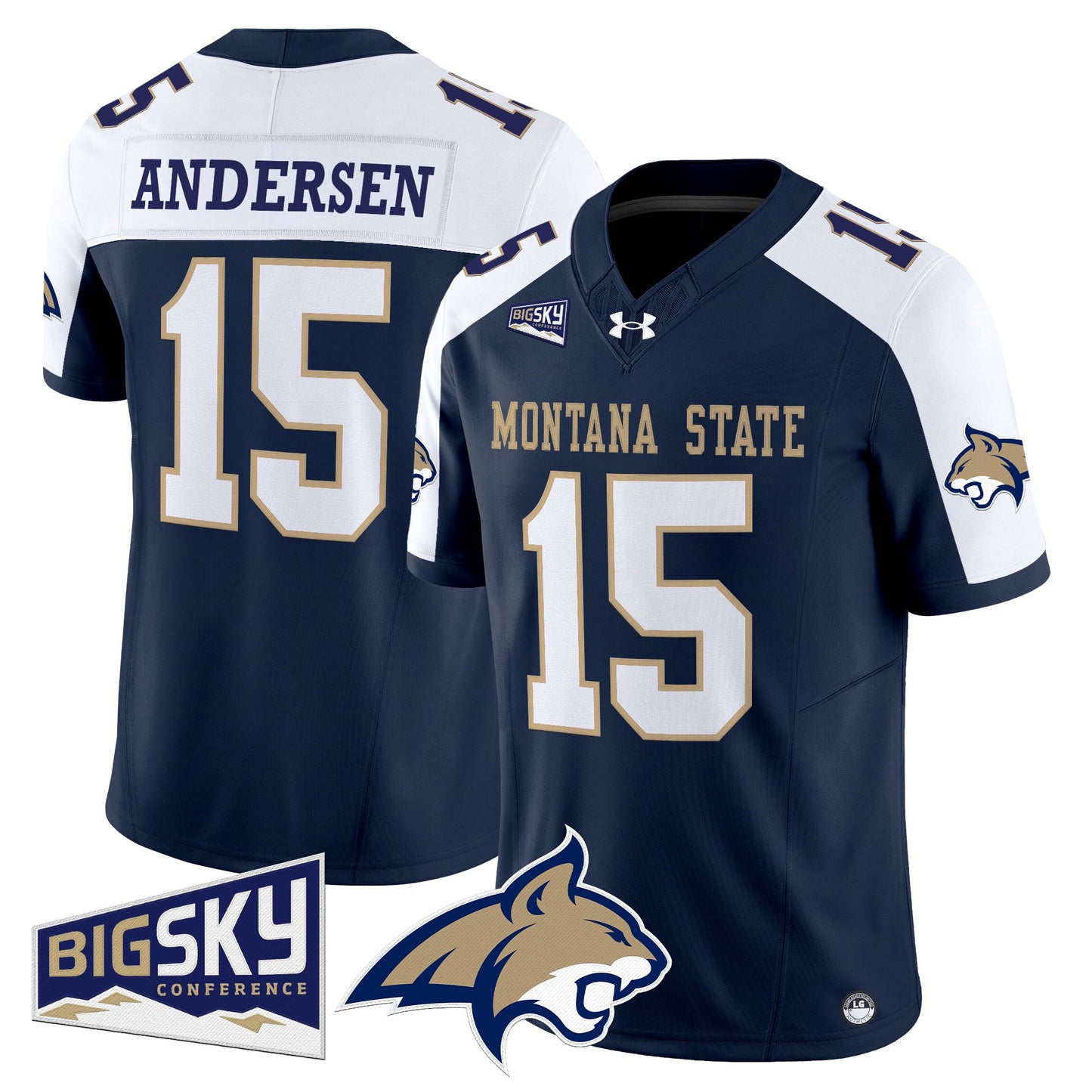 Men's Montana State Bobcats 2025 Vapor Limited Jersey - All Stitched