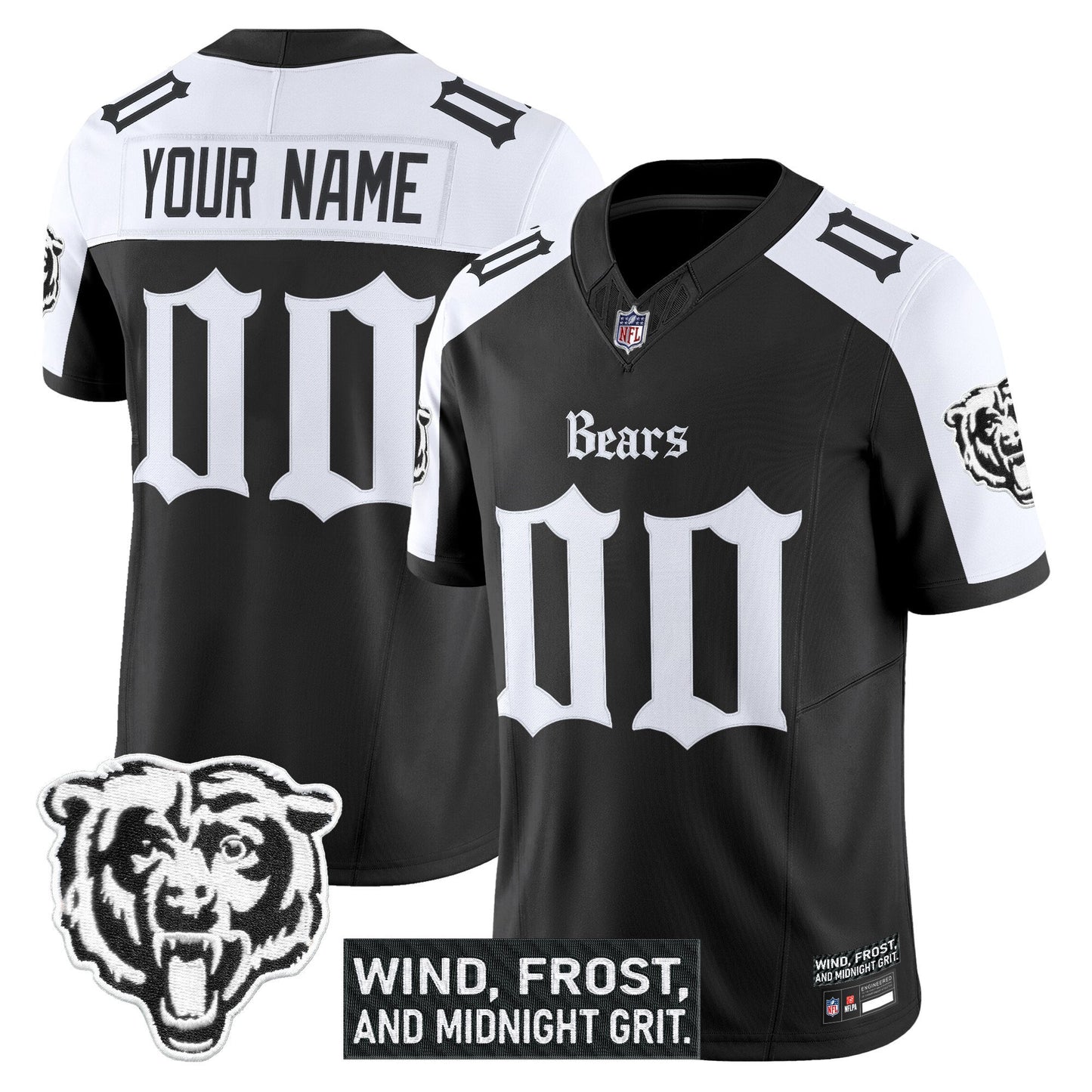 Chicago Bears 'Gothic Midway Legacy' Vapor Limited Custom Jersey - All Stitched