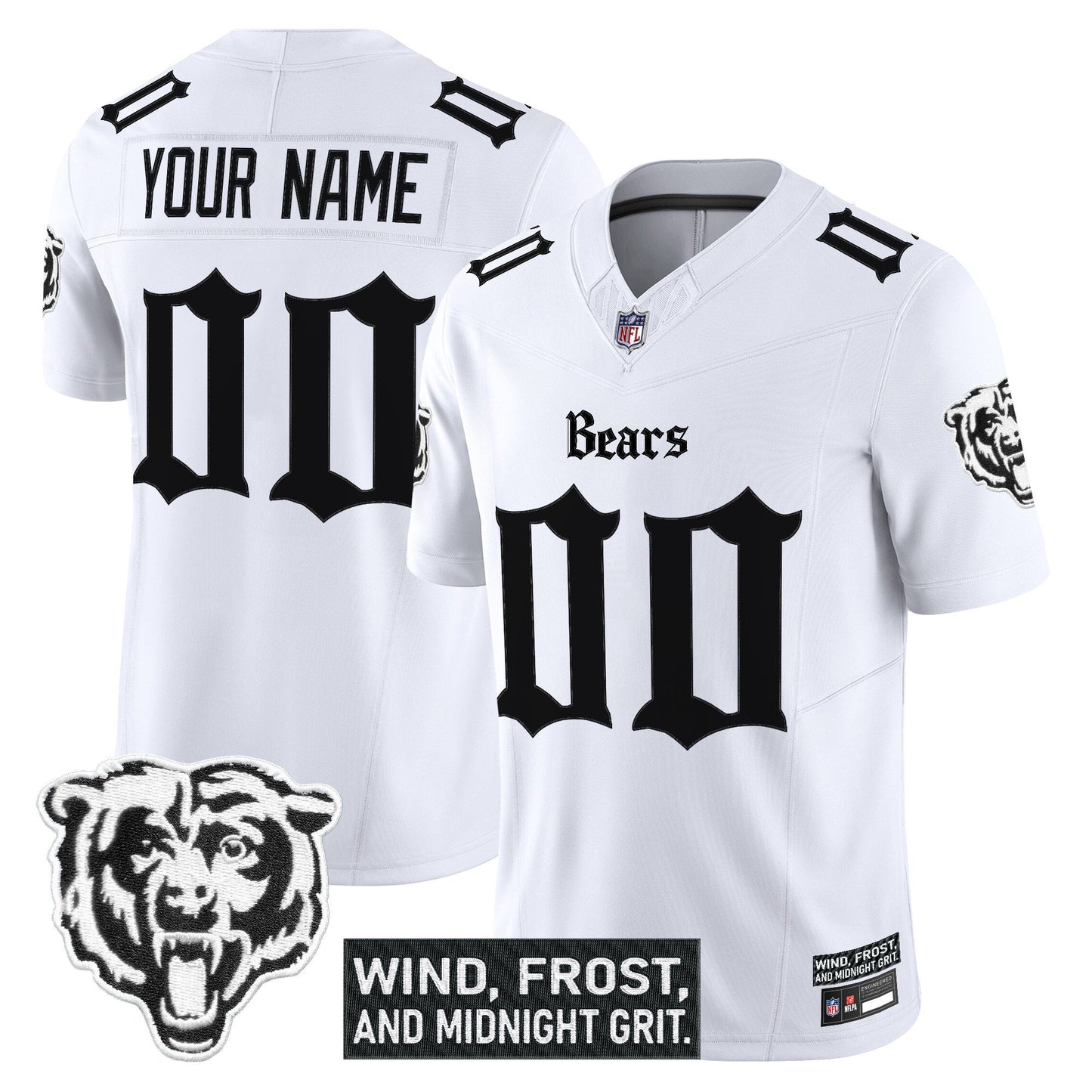 Chicago Bears 'Gothic Midway Legacy' Vapor Limited Custom Jersey - All Stitched