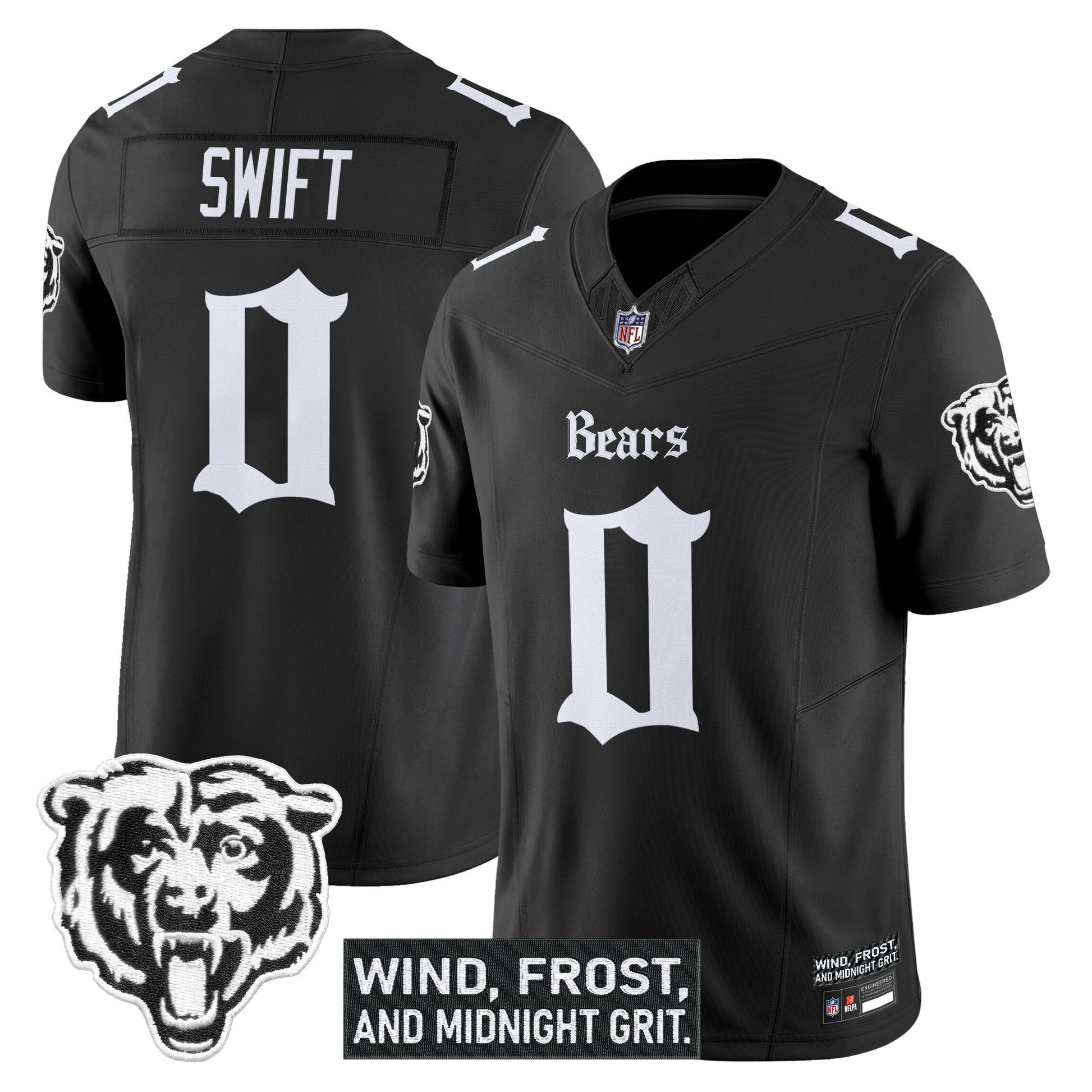 Men's Chicago Bears 'Gothic Midway Legacy' Vapor Limited Jersey - All Stitched