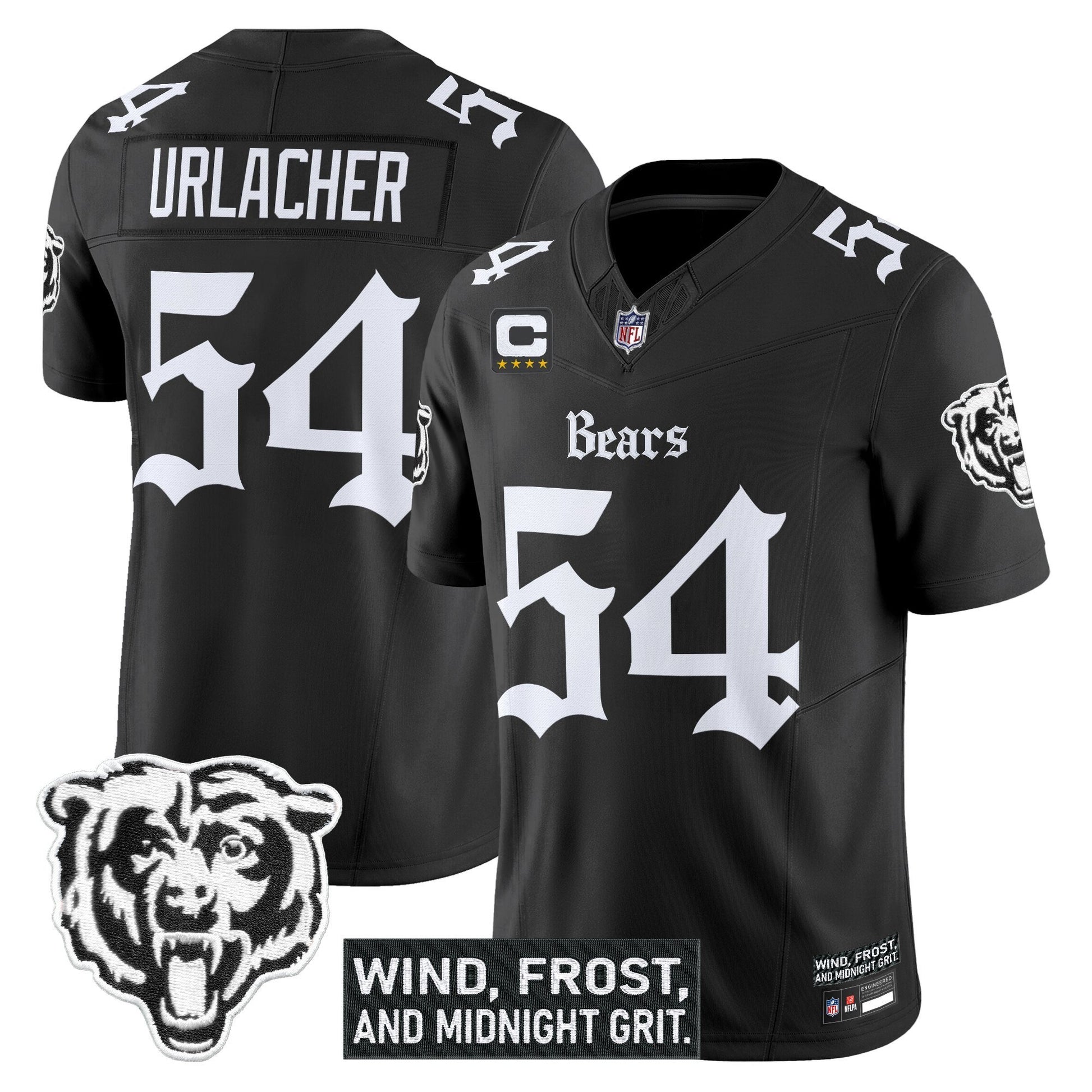 Men's Chicago Bears 'Gothic Midway Legacy' Vapor Limited Jersey - All Stitched