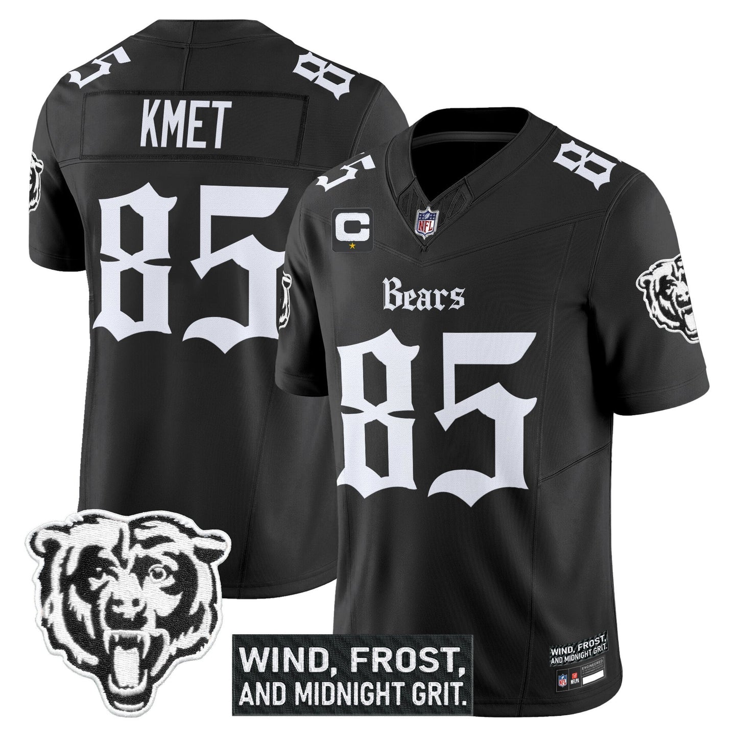 Men's Chicago Bears 'Gothic Midway Legacy' Vapor Limited Jersey - All Stitched